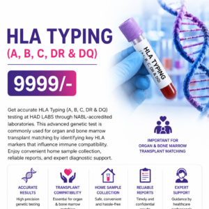 HLA Typing (A, B, C, DR & DQ) Test at HAD LABS