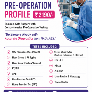 Pre-Operation Profile Test in India | Pre-Surgery Health Check-up | HAD LABS